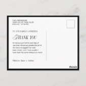 Carte Postale Merci photo Mariage moderne classique (Dos)