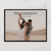 Carte Postale Merci photo Mariage moderne classique (Devant)