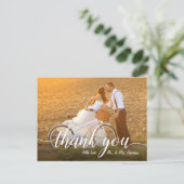 Carte Postale Merci photo Mariage romantique (Debout devant)
