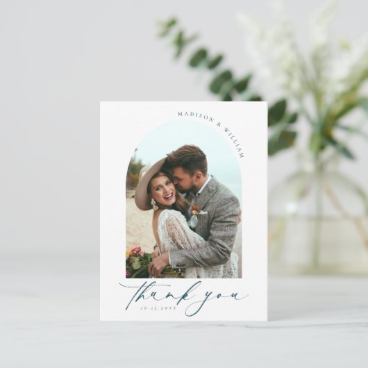 Carte Postale Merci photo Mariage simple (Debout devant)