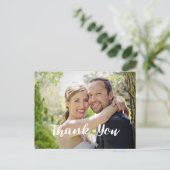 Carte Postale Merci photo Mariage tendance Horizontal (Debout devant)