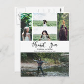 Carte Postale Merci photo minime de diplôme Script Décontracté (Devant / Derrière)