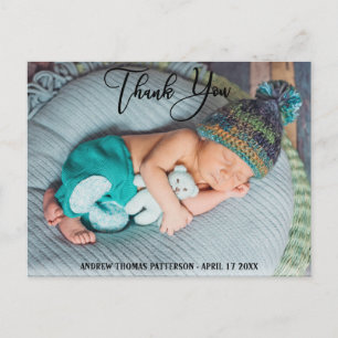 Carte Postale Merci Photo moderne Boho Baby