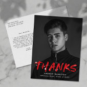 Carte Postale Merci photo moderne Red Paint Splatter