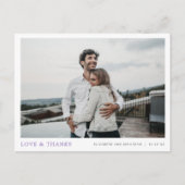 Carte Postale Merci photo moderne simple Mariage (Devant)