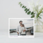 Carte Postale Merci photo moderne simple Mariage (Debout devant)