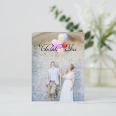 Carte Postale Merci, photo personnalisée (Debout devant)