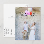 Carte Postale Merci, photo personnalisée (Devant / Derrière)