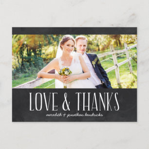 Carte Postale Merci photo Rustique Chalkboard