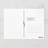 Carte Postale Merci photo simple (Dos)