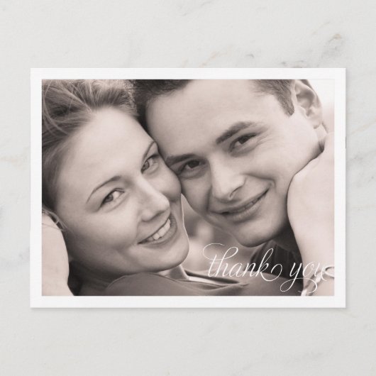 Carte Postale Merci photo simple (Devant)