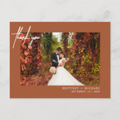 Carte Postale Merci photo simple à la main en terre cuite (Devant)