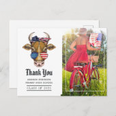 Carte Postale MERCI photo sur le thème USA (Devant / Derrière)