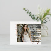 Carte postale Merci Plus Hearts Grad Photo Foil (Debout devant)