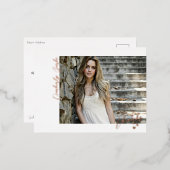 Carte postale Merci Plus Hearts Grad Photo Foil (Recto/Verso)