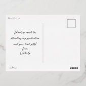 Carte postale Merci Plus Hearts Grad Photo Foil (Verso)