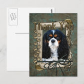 Carte Postale Merci - Poches de pierre - Cavalier (Devant / Derrière)