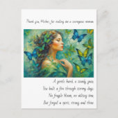 Carte Postale Merci, Poème de Maman (Devant)