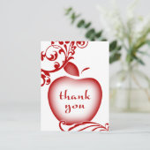 Carte Postale merci pomme florale (Debout devant)