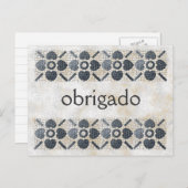 Carte Postale Merci - Portugais (Devant / Derrière)