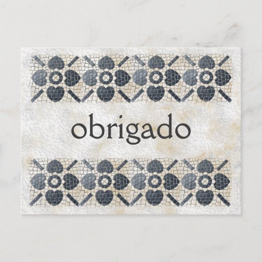 Carte Postale Merci - Portugais (Devant)