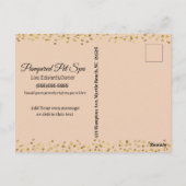 Carte postale Merci pour animaux de compagnie (Dos)