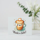 Carte Postale Merci pour ce Latte Pun (Debout devant)