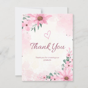 Carte Postale Merci pour choisir nos produits