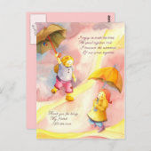 Carte Postale Merci pour être mon ami (Devant / Derrière)