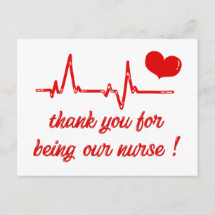 Carte Postale Merci pour être notre infirmière _ Merci Médicale