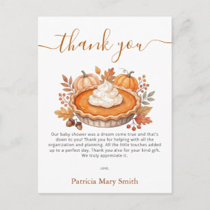 Carte Postale Merci pour la Baby Shower de Cutie Pie