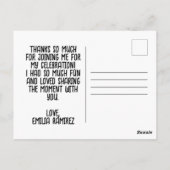 Carte Postale  Merci pour la fête Funny Festive Fiesta Piñata Pa (Dos)