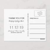 Carte Postale Merci pour la modernité | Photo en couple 2 (Dos)