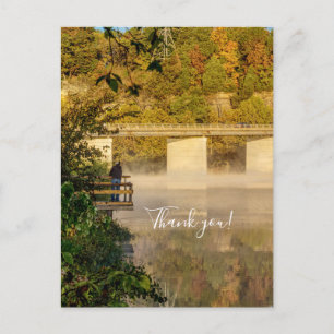 Carte Postale Merci pour la pêche d'automne au lac Springfield