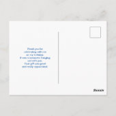 Carte Postale Merci pour la sucette rose et les fraises amusante (Dos)