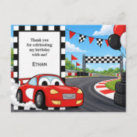 Merci pour l'anniversaire de la course de voiture