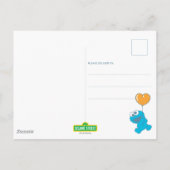 Carte Postale Merci pour le 1er anniversaire de Cookie Monster (Dos)