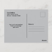 Carte Postale Merci pour le Bar Mitzvah de jeu vidéo vert noir g (Dos)