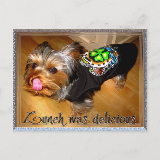 Carte Postale Merci pour le déjeuner (Devant)