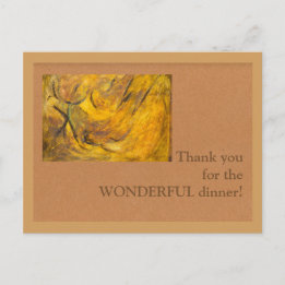 Carte Postale Merci pour le MERVEILLEUX dîner!