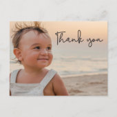 Carte Postale Merci pour le premier anniversaire de bébé garçon  (Devant)