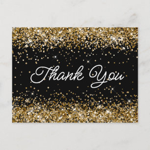 Carte Postale Merci pour le script d'anniversaire 21 ans paillet