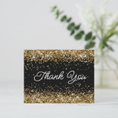 Carte Postale Merci pour le script d'anniversaire 21 ans paillet (Debout devant)