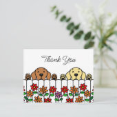 Carte postale Merci pour les amateurs de Labrador  (Debout devant)