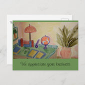 Carte Postale Merci pour les entreprises (Devant / Derrière)