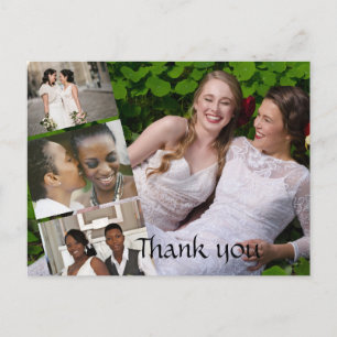 Carte postale - Merci pour les photos de mariage p