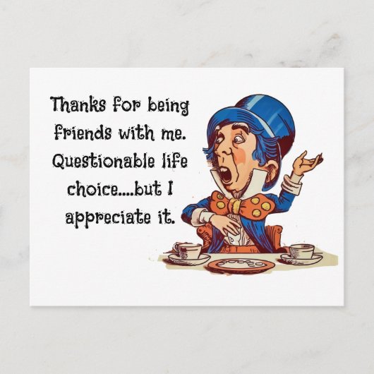 Carte Postale Merci pour mon amitié --- amitié (Devant)