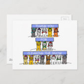 Carte Postale Merci pour nettoyer la neige (Devant / Derrière)