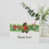 Carte Postale Merci pour Noël (Debout devant)