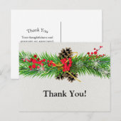 Carte Postale Merci pour Noël (Devant / Derrière)